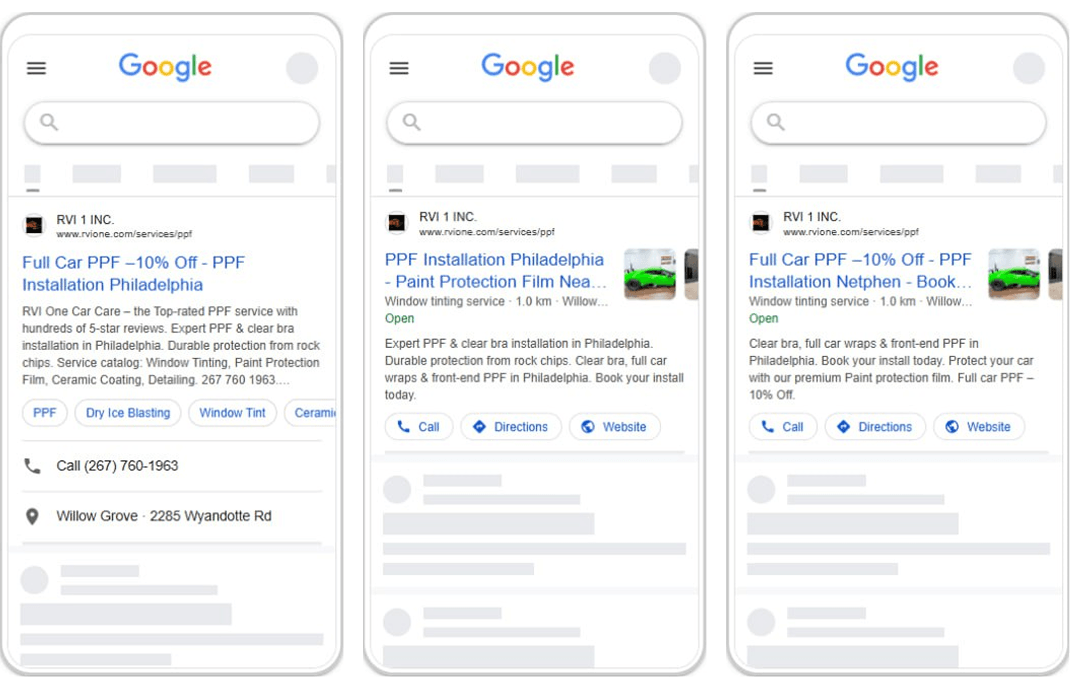 Приклад пошукової реклами - 2
