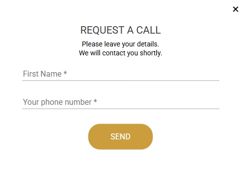 Submit application popup form