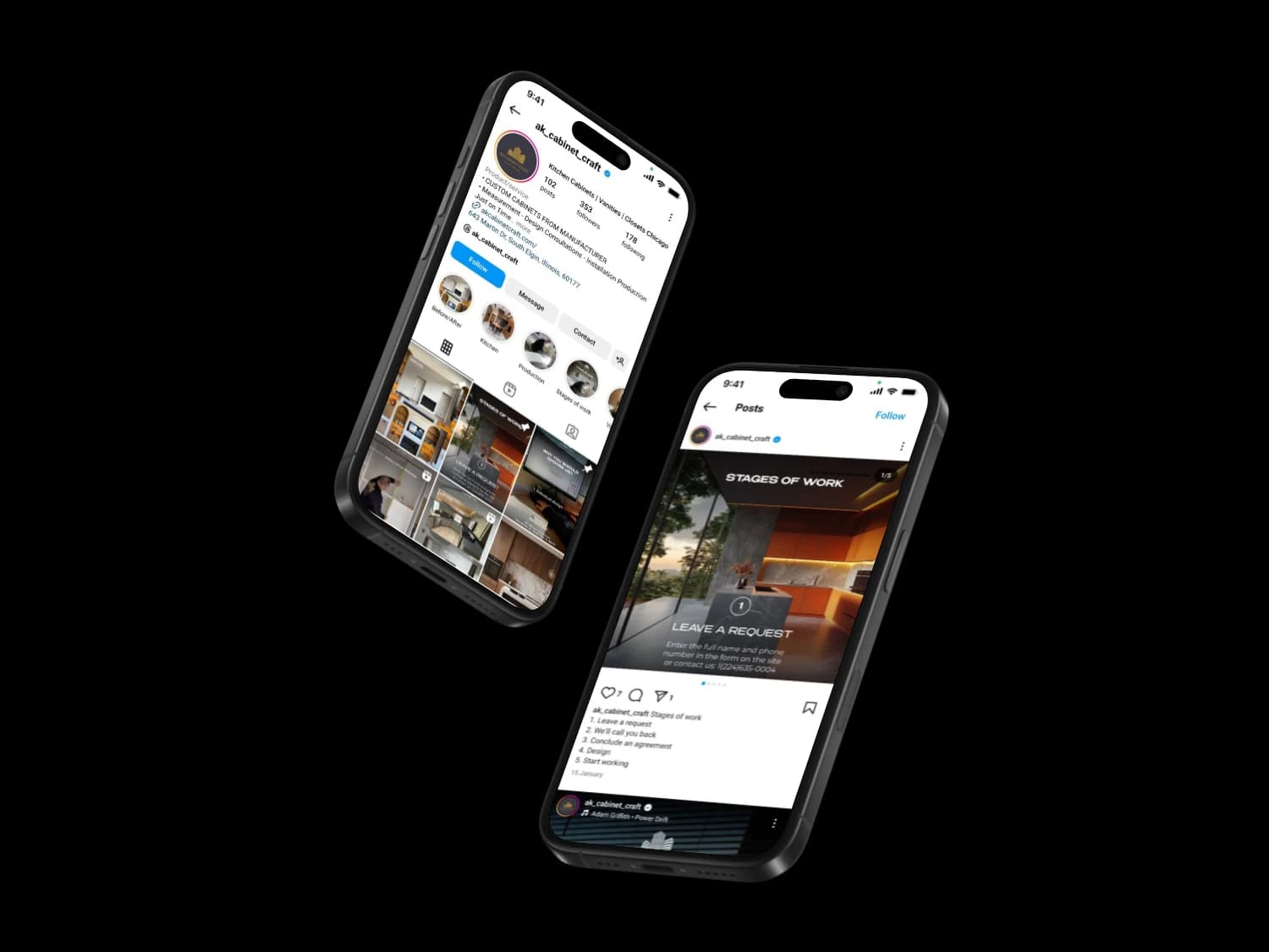 AK Cabinet Instagram page