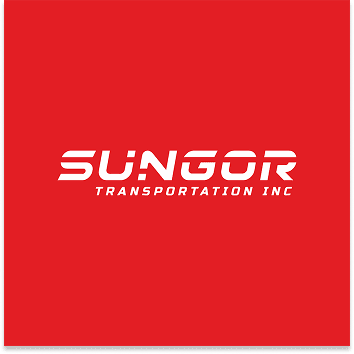 Логотип SUNGOR - білий на червоному